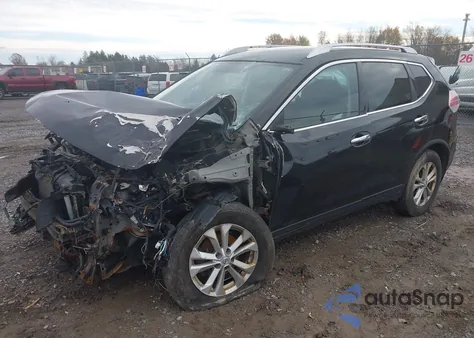 2016 Nissan Rogue Sv z USA, uszkodzony, nr VIN KNMAT2MV1GP615879